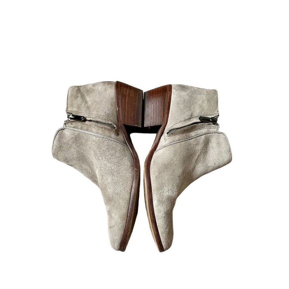 Sam Edelman Boots Womens 7 Petty Ankle Booties Tan Leather Block Heels Casual - Picture 2 of 12